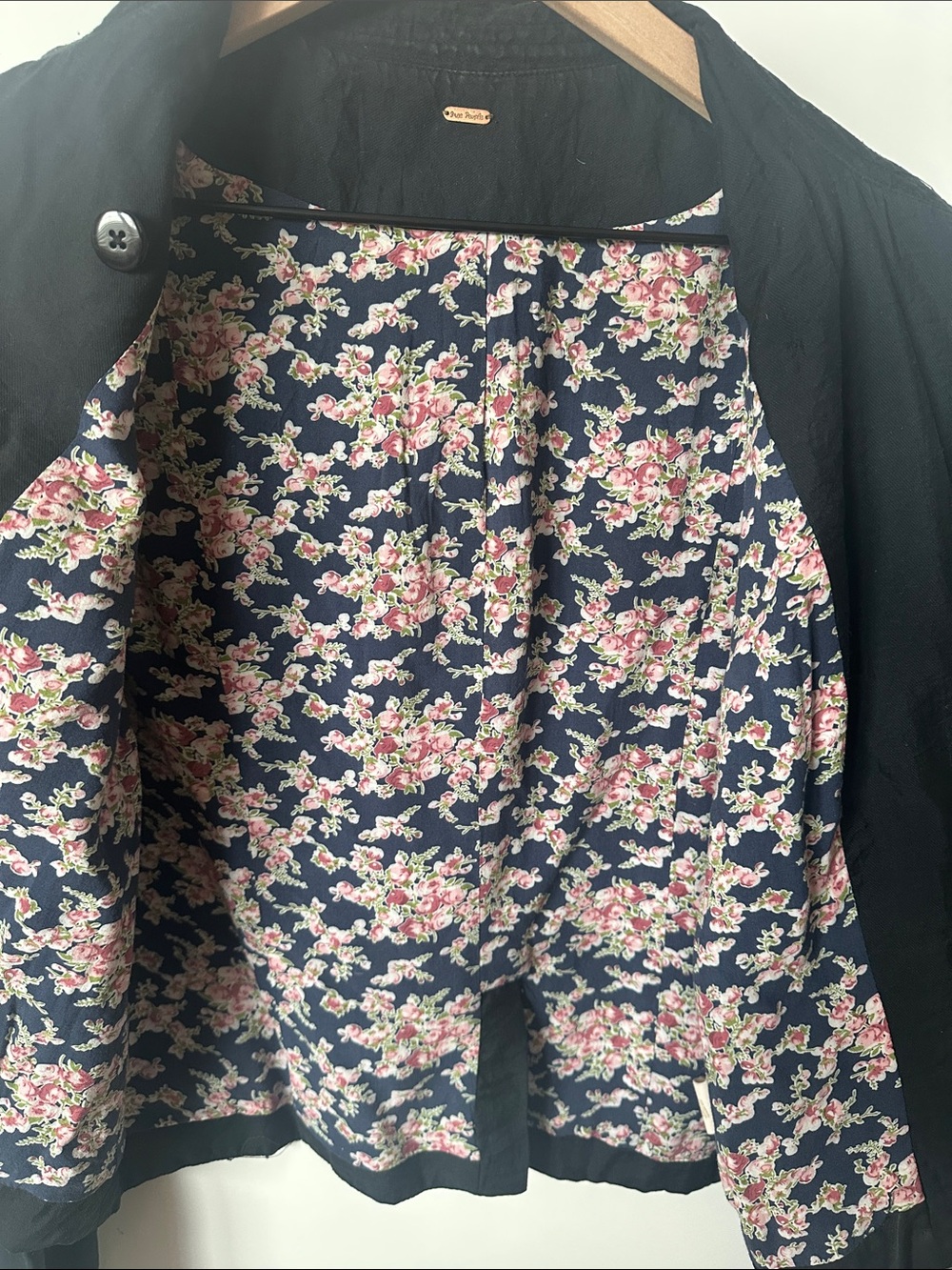 Free People Black Ruffle-Front Blazer - Picture 9 of 11